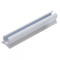 RAIL $ PVC EN U $ blanc D 8 mm Barre de 3 m